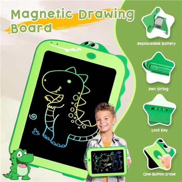 LCD Writing Tablet for Kids, Colorful Drawing Board, Doodle Pad, 8.5inch - Picture 4 of 6